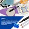 Jewel-It Embellishing Glue 2oz Fabric Glue and Adhesive with Pixiss Accessories Needle Tip Tweezers, and 2 Jewel Picker Pencils